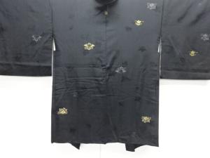 大正ロマン　桐模様織り出し一つ紋羽織